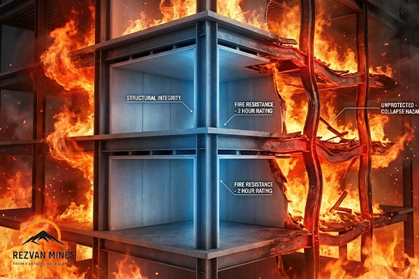 Fire Resistant Gypsum: 6 Powerful Reasons to Use It in Construction 2 Improved Structural Stability During Fire Exposure