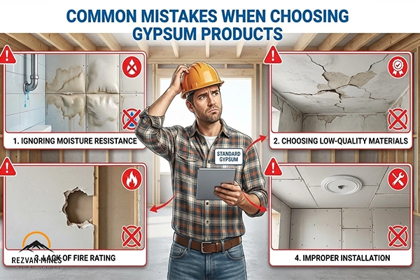 كيفية اختيار المنتج الجبسي المناسب 2 Common Mistakes When Choosing Gypsum Products