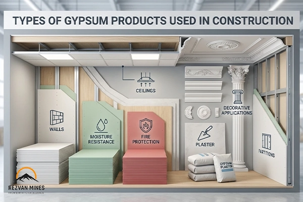 كيفية اختيار المنتج الجبسي المناسب 1 المنتج الجبسي المناسب
Types of Gypsum Products Used in Construction