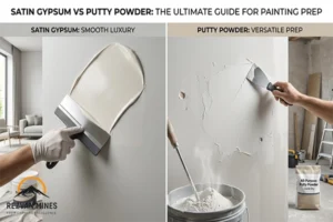 Satin Gypsum vs Putty Powder