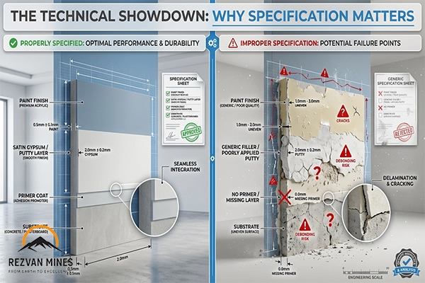 Satin Gypsum vs Putty Powder: The Ultimate Guide for Painting Prep 1 The Technical Showdown: Why Specification Matters