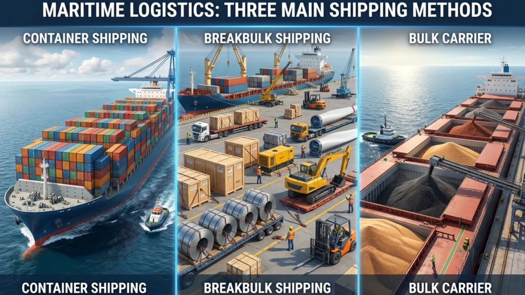Bulk Gypsum Shipping & Packaging: A Complete Guide for Importers 3 Container vs. Breakbulk vs. Bulk Carrier