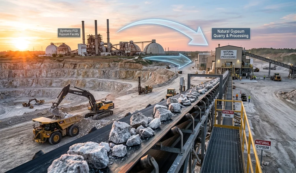 Natural vs Synthetic Gypsum: What Buyers Need to Know About Source and Quality 3 Why the Market Is Moving Back to Mined Gypsum
